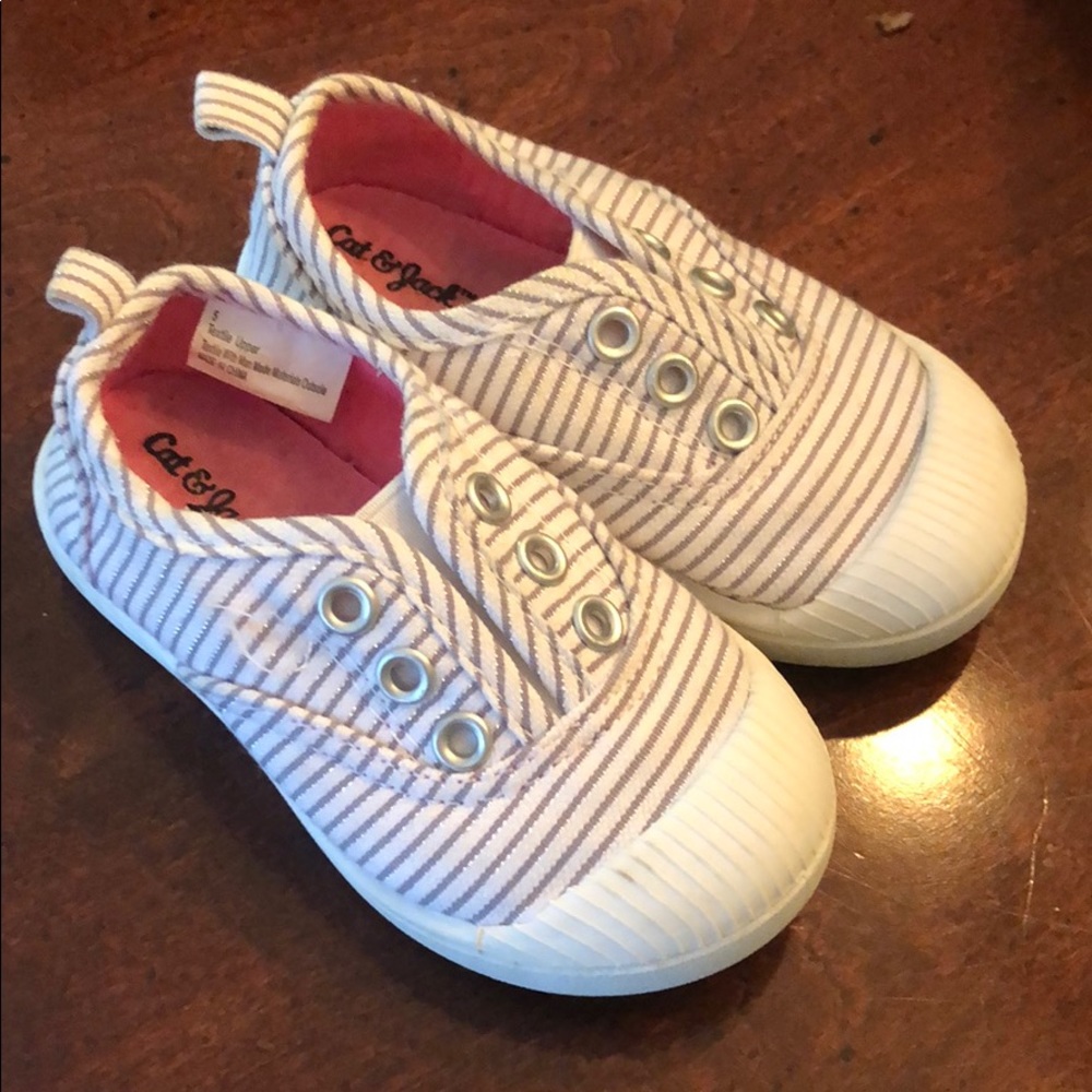 Cat and jack slip on shoes.